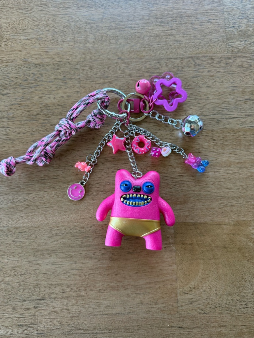 Handmade Pink Gold Fuggler Keychain